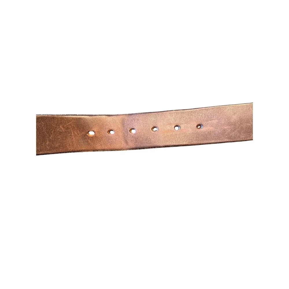 Royden Leather Belt Brown 12 GA Winchester Shotgun Shell Western Made in USA 32